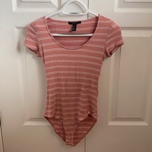 Pink & White Bodysuit